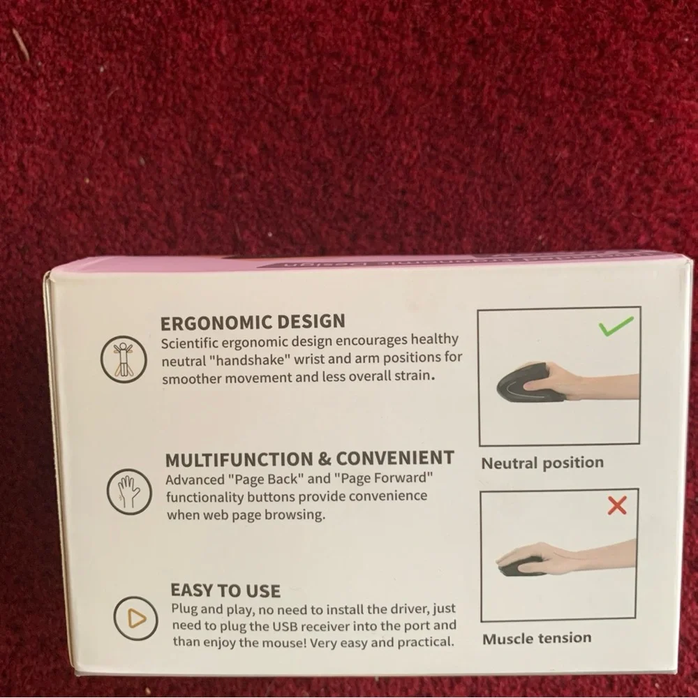 Black Ergonomic Vertical Mouse